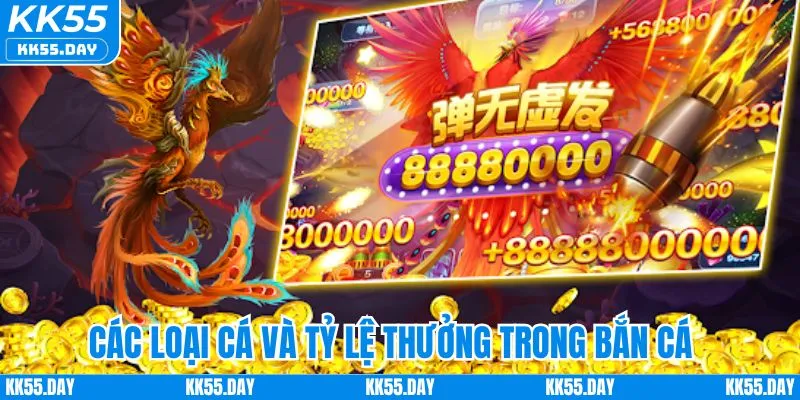 Bắn Cá Ăn Xu Miễn Phí KK55 | Bộ Bí Kíp Thắng Lớn Cực Dễ 4 Các loại cá và tỷ lệ thưởng trong bắn cá