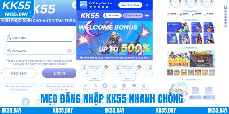 Đăng Nhập KK55 3 Mẹo đăng nhập KK55 an toàn