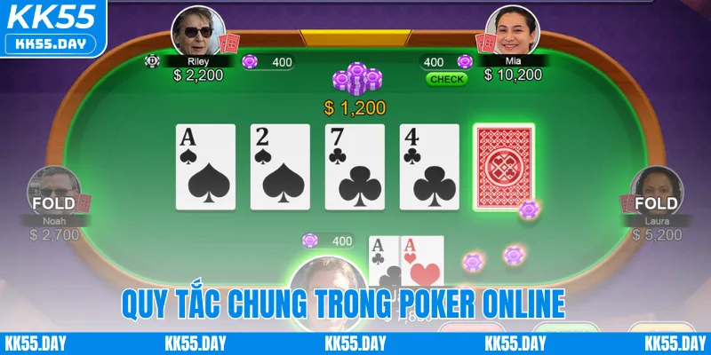 Luật Chơi Poker Online Tại KK55 - Đơn Giản & Dễ Hiểu 3 Quy tắc chung trong poker online